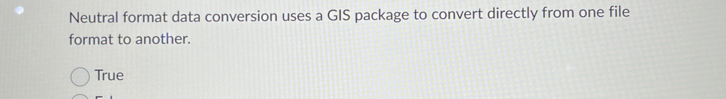  does neutral format data conversion use a GIS package to convert
