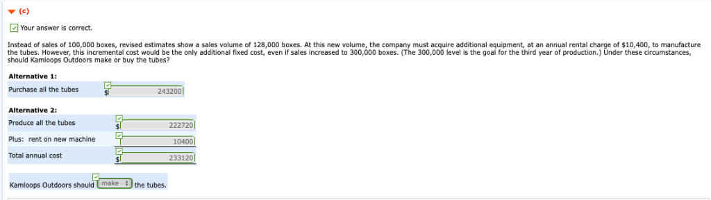 Level Submission) The Kamloops Outdoors Corporation, which produces a highly successful line