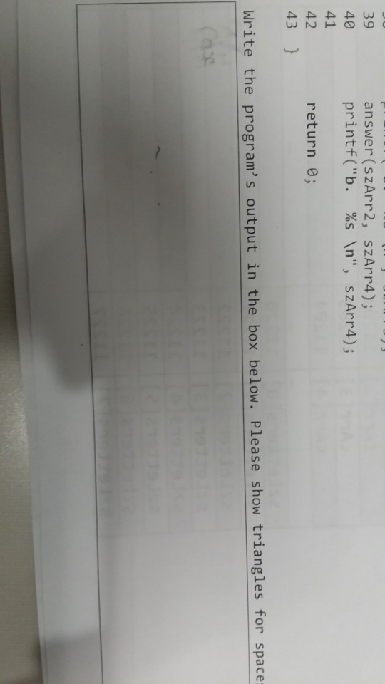 char .szstr10 char srBuffer(40), cArr(40 int 1, count-, Index3] strepy(szBuffer, szstrl) if(szBuffer[