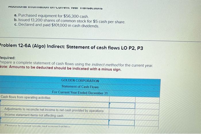 inventory, and (5) any change in Income Taxes Payable reflects the accrual