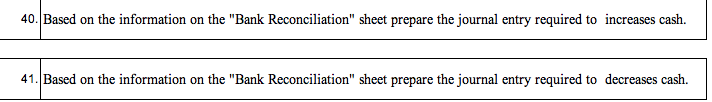 Need help journalizing below entries 40. Based on the information on the