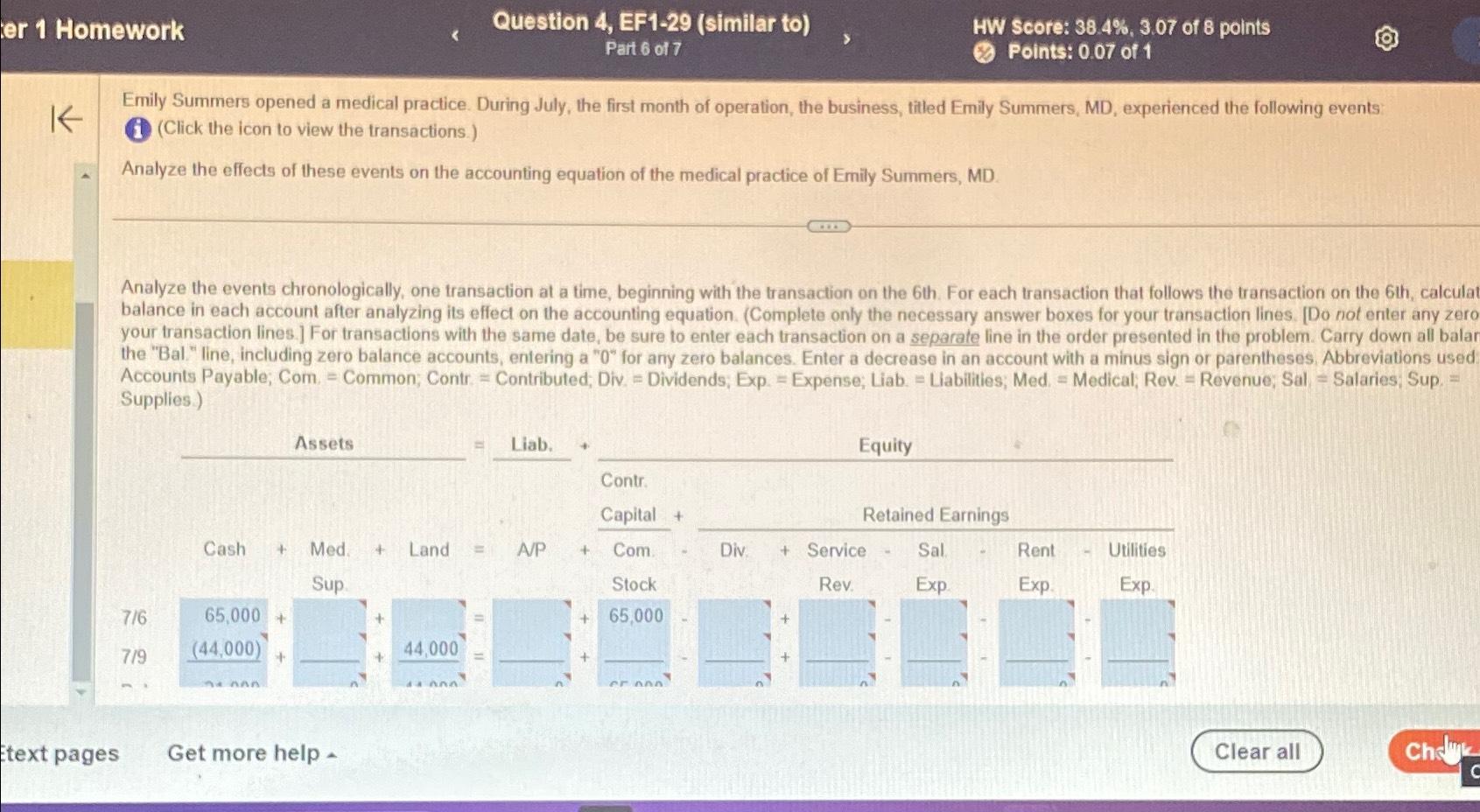  Question 4, EF1-29(similar to) HW Score: 38.4%,3.07 of 8 points Part