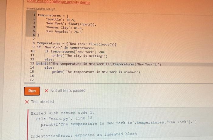 program. \end{tabular} Retype the below code. Fix the indentation as necessary to