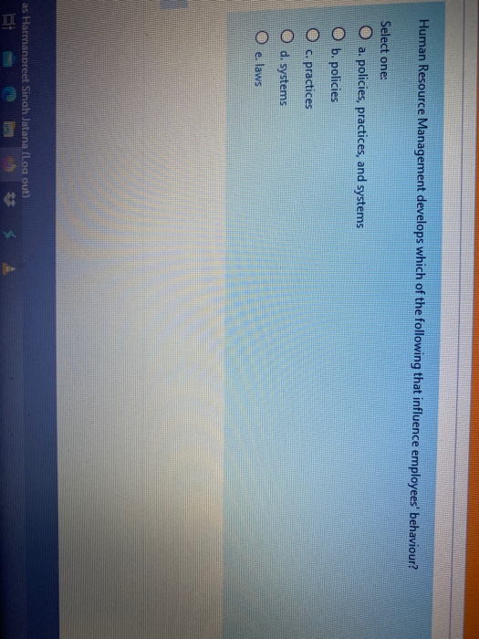 solve all plz Human Resource Management develops which of the following that