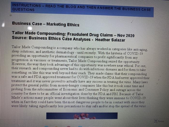  Please answer all questions in full explanation. INSTRUCTIONS QUESTIONS READ THE