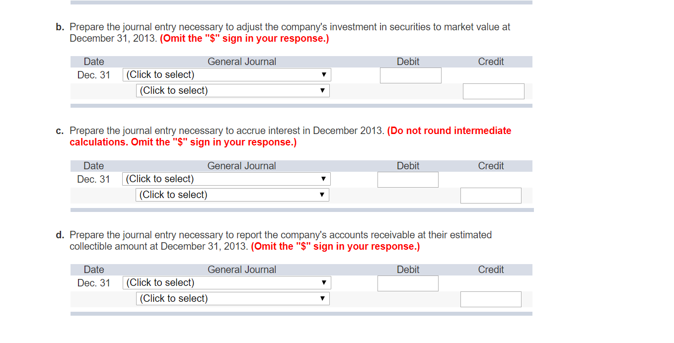 7 The Scooter Warehouse provided the following information at December 31, 2013: