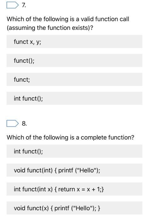 is used call back return void