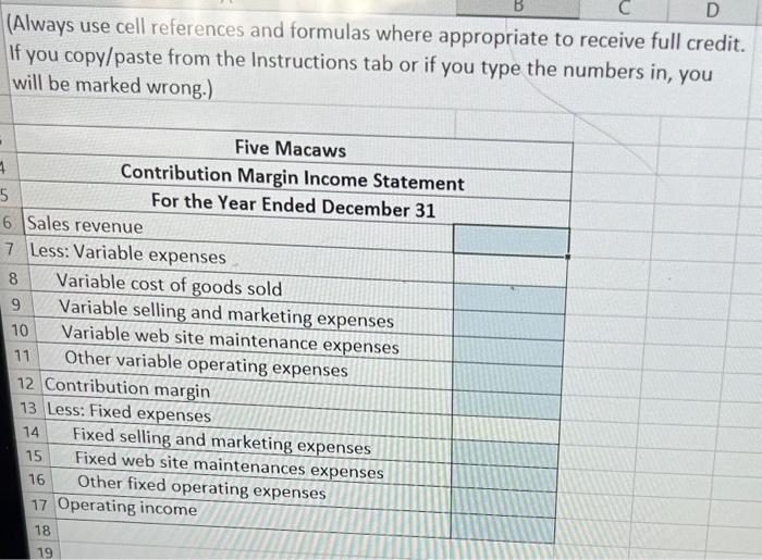 internal planning and decision-making purposes, the owner of Five Macaws would like