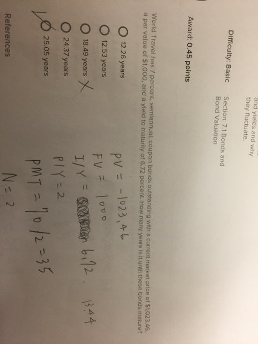 why they fluctuate. o2% Difficulty: Basic Section: 7.1 Bonds and Bond Valuation