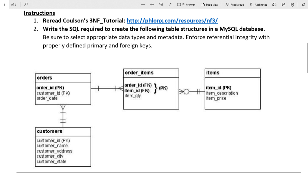 DataBase please i need help it is due today + 2 ,