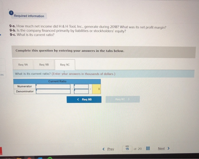 & H Tool, Inc.) on January 1, 2016. The annual reporting period