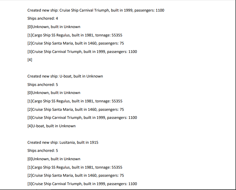 Please make sure you implement all classes, including an "OuterMain" class. I
