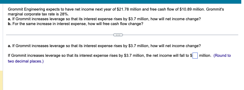  Part A & B please, thank you Grommit Engineering expects to