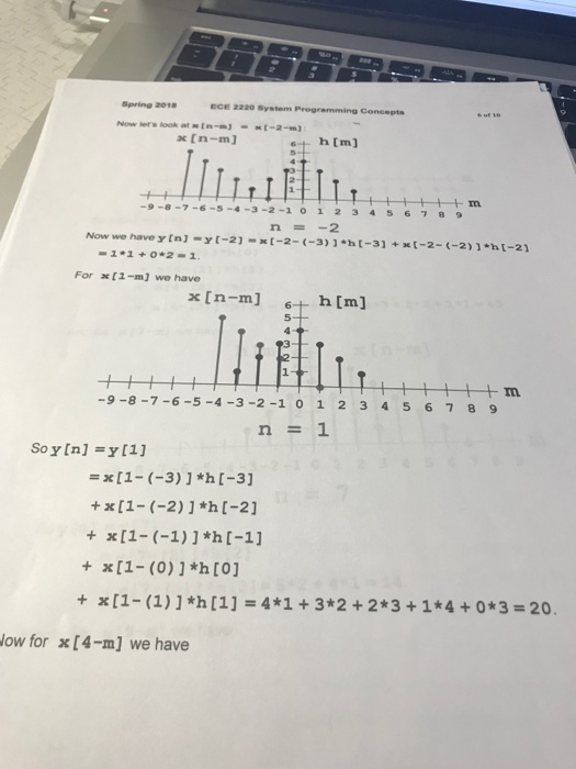 I am doing. So far I have everything up to x[-m] i