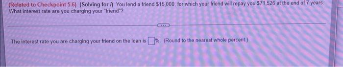 I need help with these problems (Related to Checkpoint 5.6) (Solving for