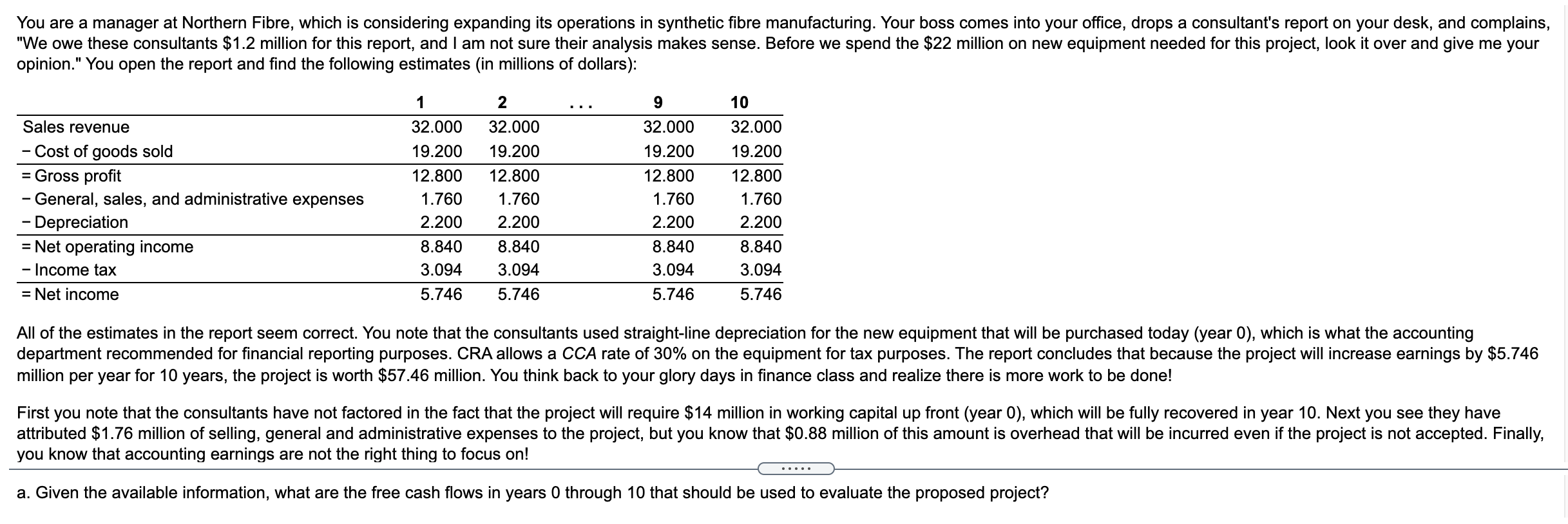 PLEASE ANSWER FOR YEARS 0-10 AND ROUND TO 3 DECIMAL PLACES You