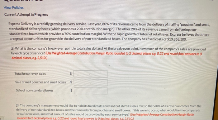  View Policies Current Attempt in Progress Express Delivery is a rapidly