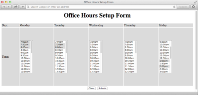 book for the current month. First you need to generate a static