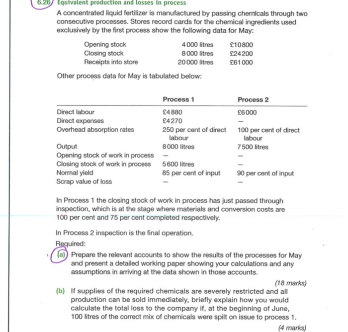 management accounting question. could someone give me the full solution to this