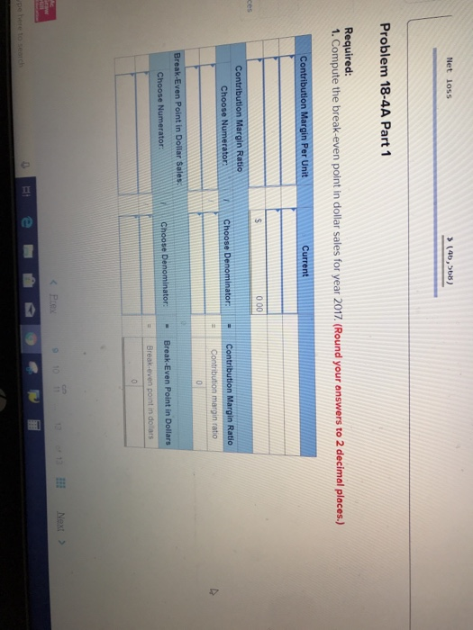 forecasting LO C2, P2, A1 (The following information applies to the questions