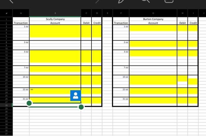 accounting cycle and your basic excel skills. Below are select sales transactions