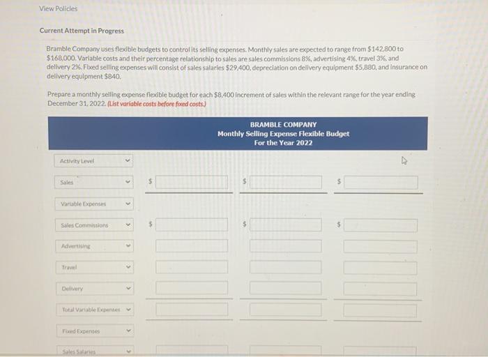 $168,000. Variable costs and their percentage relationship to sales are sales commissions