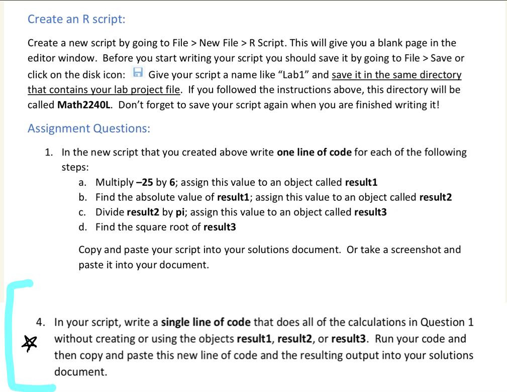  Create an R script: Create a new script by going to