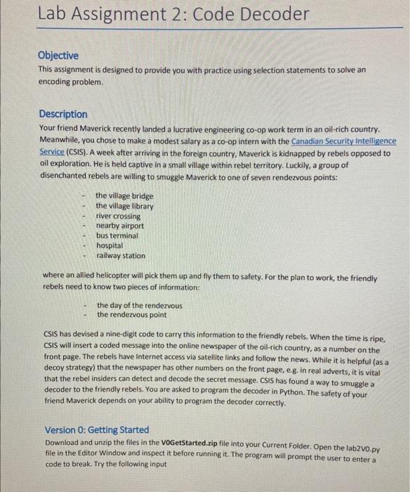  Objective This assignment is designed to provide you with practice using