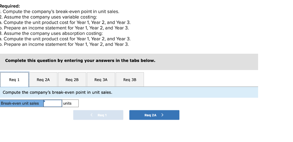Statements [LO7-1, LO7- 2] Haas Company manufactures and sells one product. The