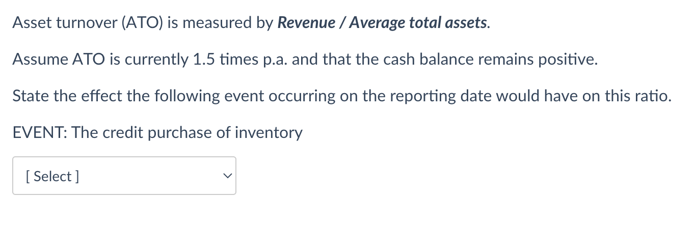 equity Assume ROE is less than 100% and that the cash balance
