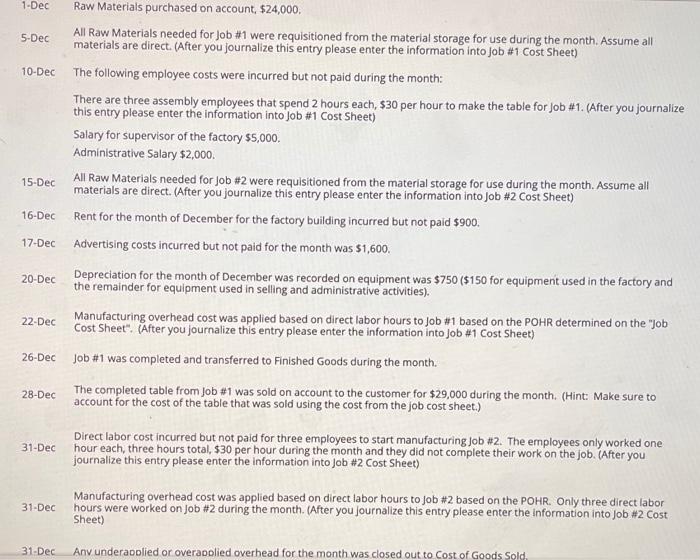 is the ending balance of raw materials etc. Step 1 You work