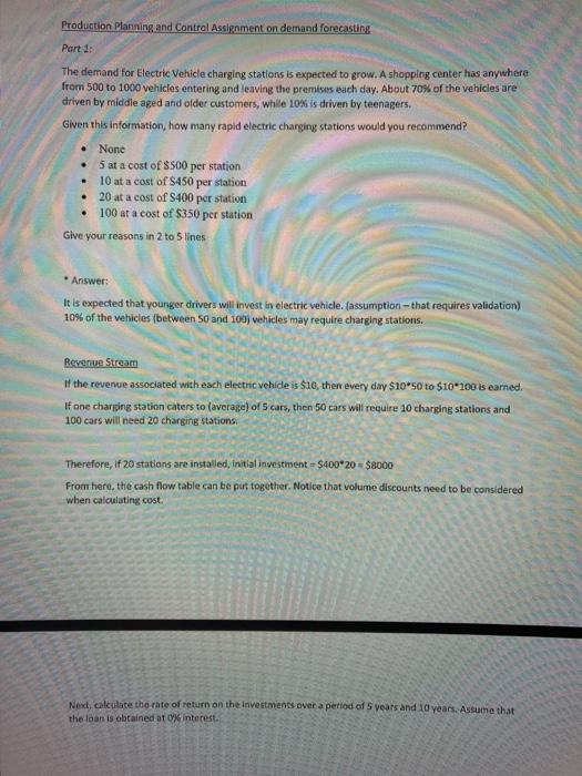 charging stations is expected to grow. A shopping center has anywhere from