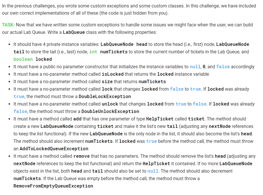 our own correct implementations of both exceptions (the code is just hidden