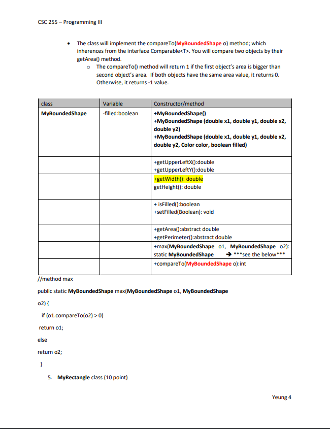 single MyShape superclass. Then, using variables of the superclass type, we can