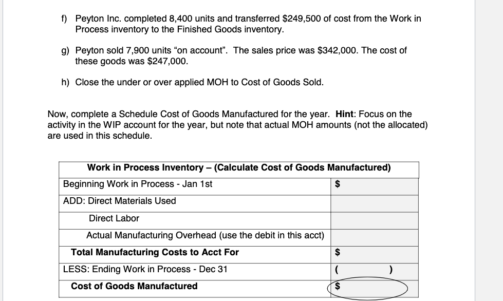 (3 points for correct answer. No partial credit). c) Exercise 1: What