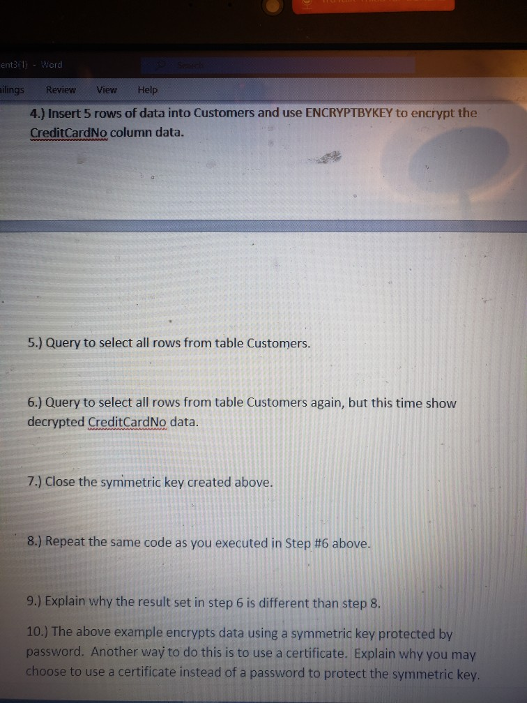 Use Listing 1-1 in the text as a guide for the steps