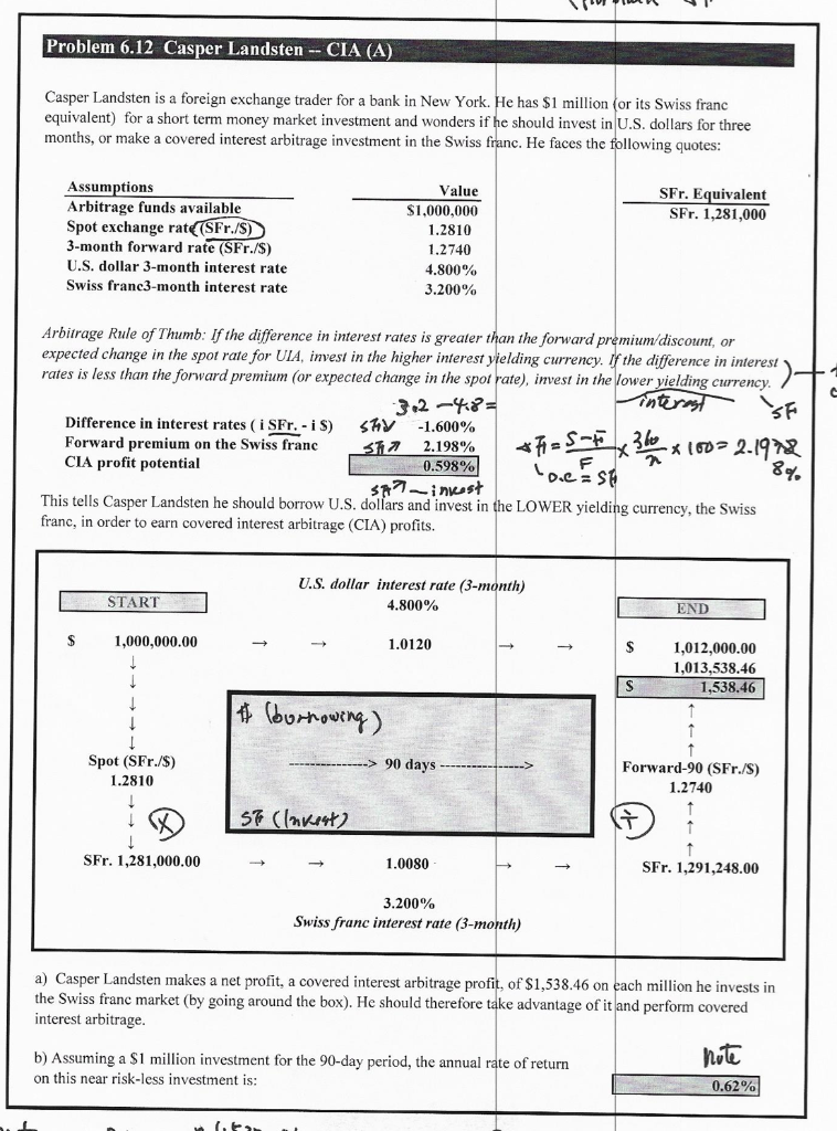  I need explanations Problem 6.12 Casper Landsten -- CIA (A) Casper