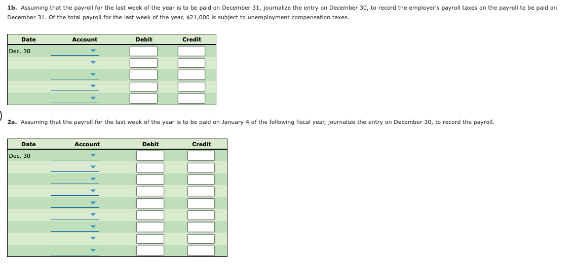 for Payroll and Payroll Taxes The following information about the payroll for