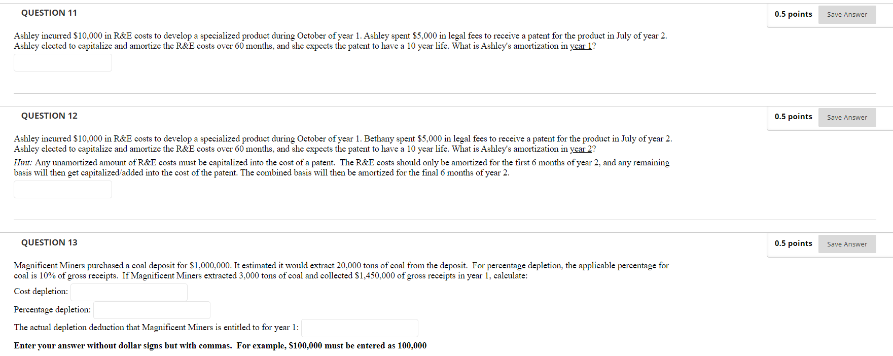 a 5-year useful life in 2019. The computer was purchased in Q2