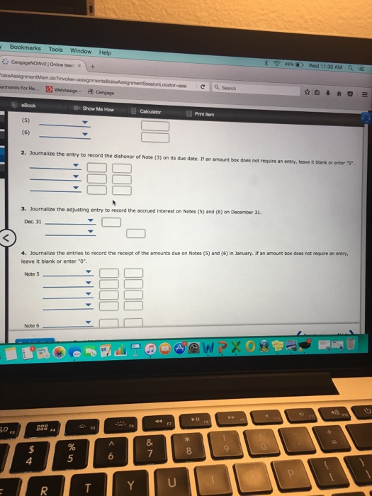 Show Me How Caloulator Print Item Details of Notes Receivable and Related