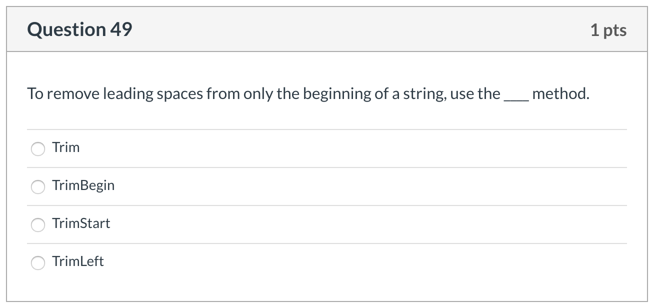 is the value of strStatement after the following code fragment has executed?