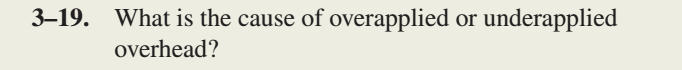 driver? 319. What is the cause of overapplied or underapplied overhead