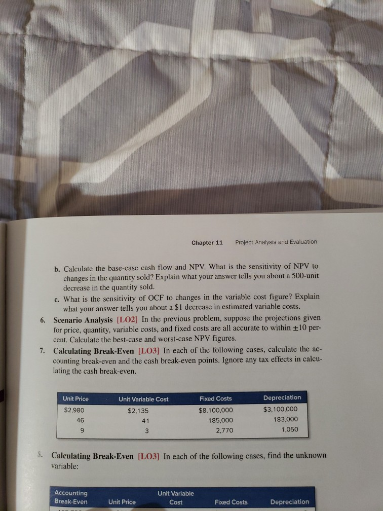 Uusinesses will 10. Scenario Analysis [LO2] You are at work when a