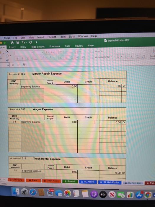 to the mower dealer July 1 pay $500.00 cash for the July