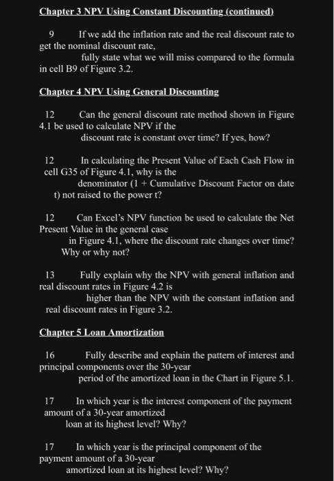  Chapter 3 NPV Using Constant Discounting (continued). 9 If we add