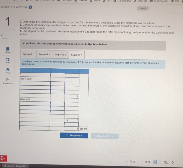 and assembled in the assembly department. Information related to the 31,000 desk