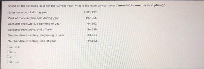  197,866 Based on the following data for the current year, what