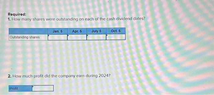 year ended December 31, 2024. (Deductible values should be indicated by o