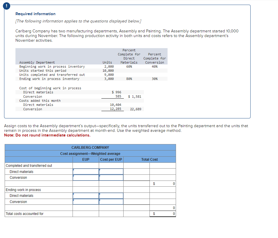 USE THE CHART PROVIDED TO ANSWER THE QUESTION PLEASE! Required information [The