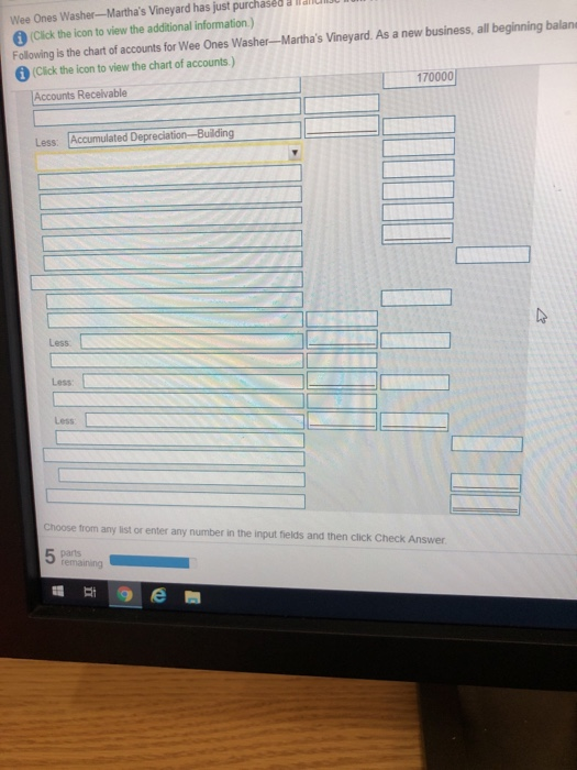5,133 220,000 80000 690,000 Building 22,000 90,000 Store Fotures Accumulated Depreciation-Store Flxtures